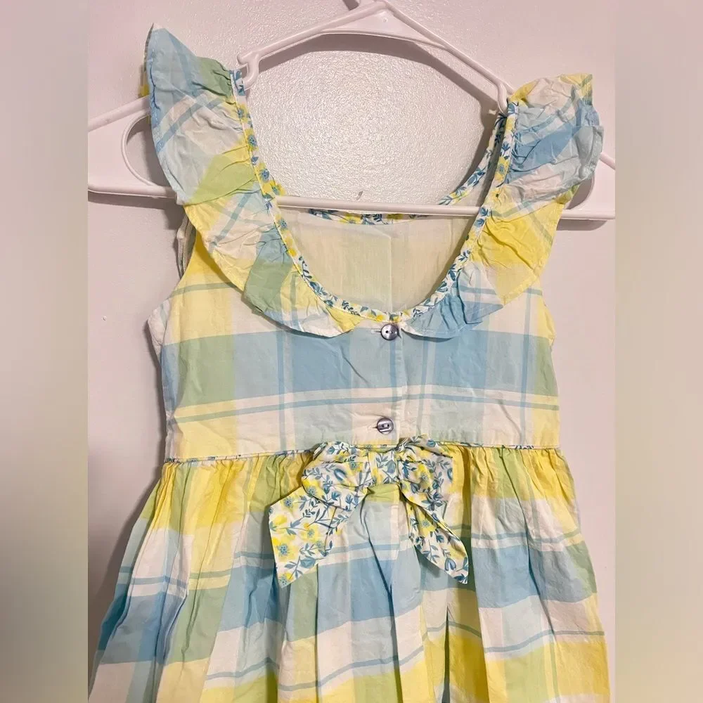 TOMMY BAHAMA Plaid Sleeveless Mid Dress Size 8